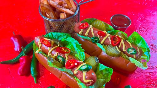 Chilli Beef Frankfurter 100g - 150g, frozen