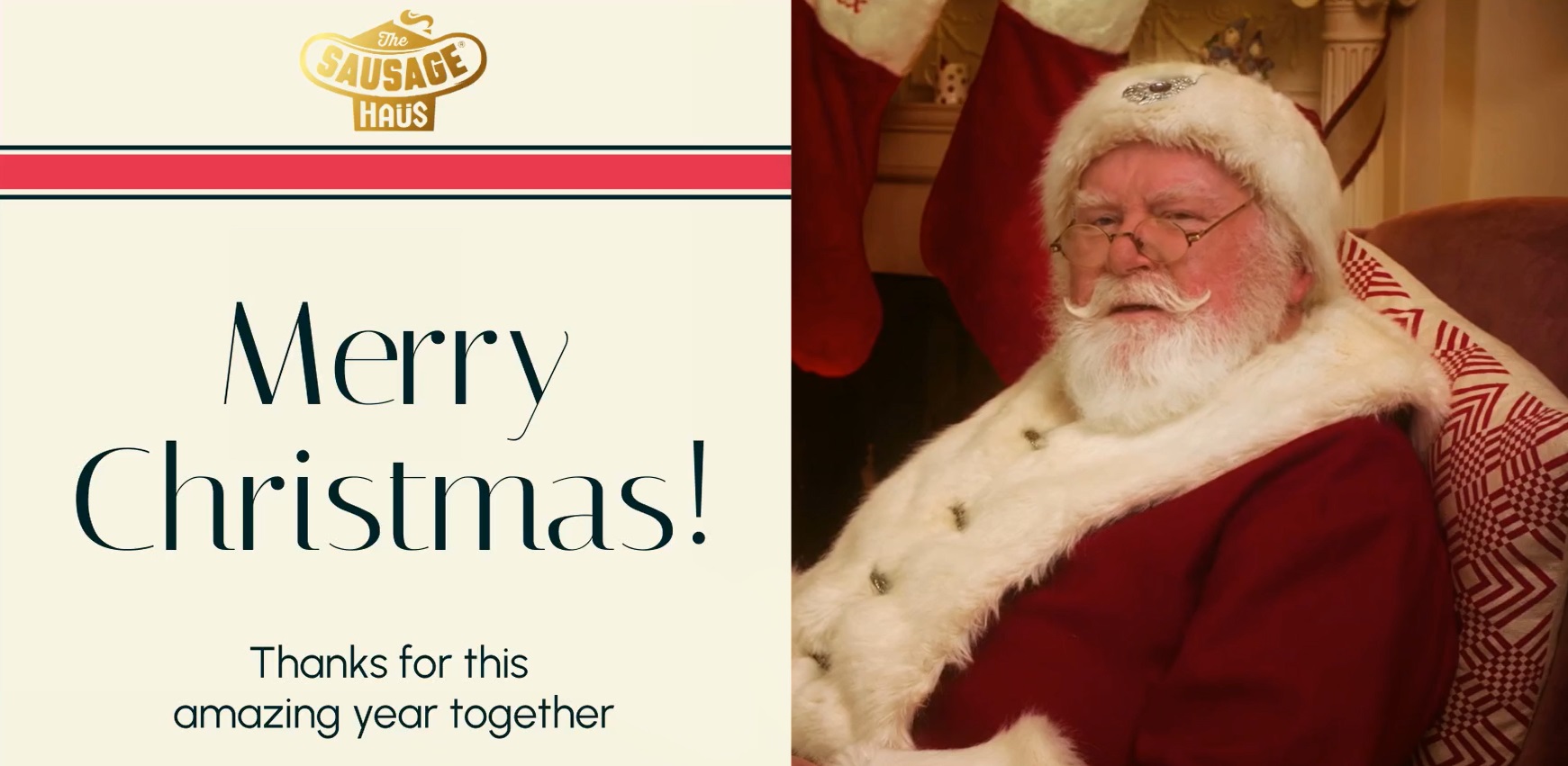 A Festive Christmas Greeting from Sausage Haüs