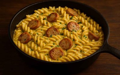 Creamy Bratwurst Pasta with Mustard Sauce