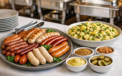 The best sausages with potato salad: 3 potato salad styles that match different sausages (BBQ, pub plate, buffet)