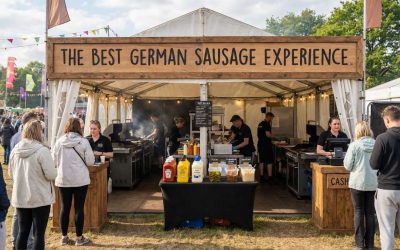 Speed System: 6x3m Festival Setup for 500 Sausages & Chips per Hour
