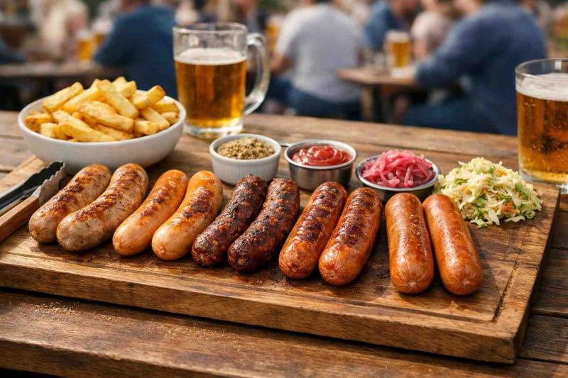 beer garden sausage plates - Plate for 4 - where it becomes a proper beer garden seller
