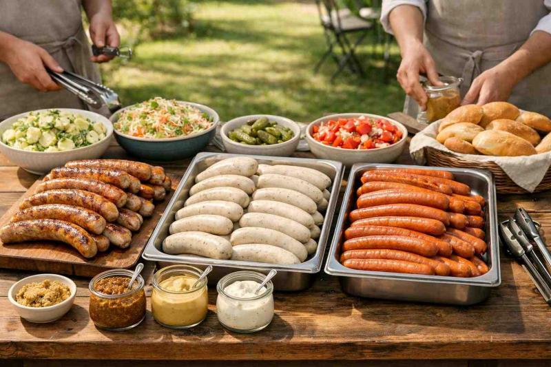 sausage buffet ideas - 3. The Lighter Summer Garden Party Buffet