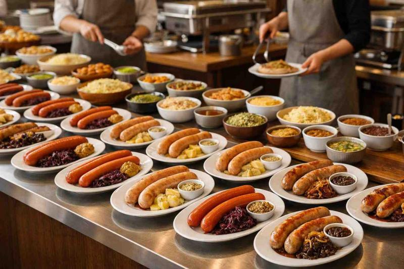 sausage buffet ideas - 5. The Premium Small-Plate Function Buffet