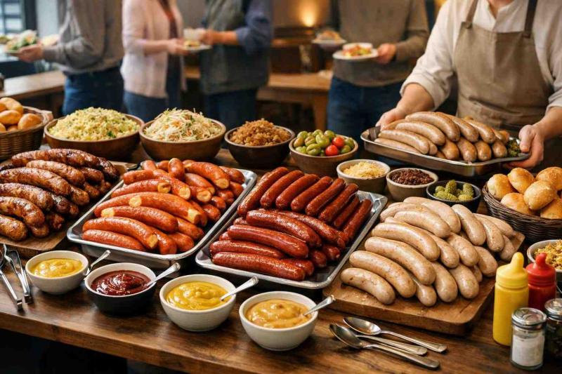 sausage buffet ideas - 6. The Broad-Appeal Private Catering Buffet