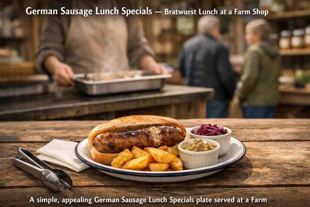 German Sausage Lunch Specials - What UK Daytime Customers Actually Want from a Sausage-Based Lunch Offer