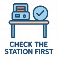 Icon for Check the Station First