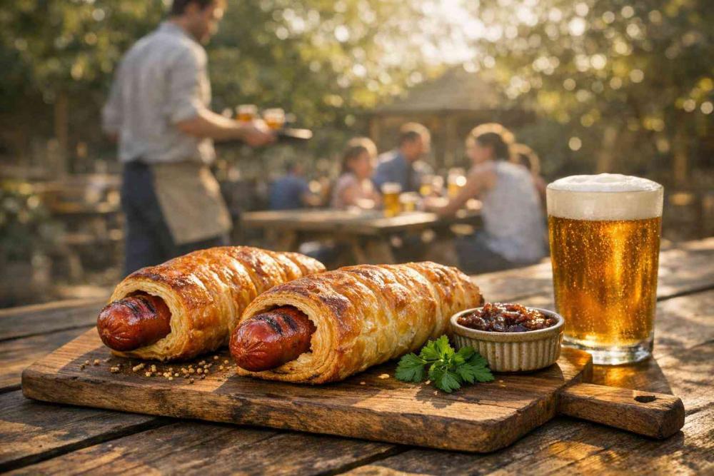 Giant sausage rolls - What the Bacon Frankfurter Adds to the Classic Sausage Roll