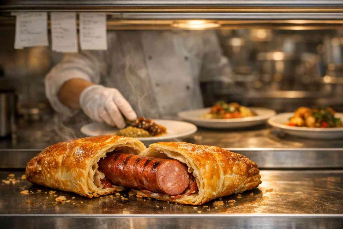 Giant Sausage Rolls with Bacon Frankfurter: A British Classic with a German Twist - featured image