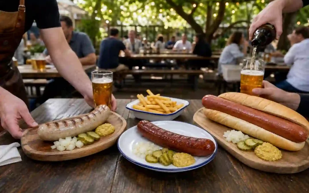 Beer Garden Menu Ideas: Why Bratwurst and Quality Frankfurters Belong Outside