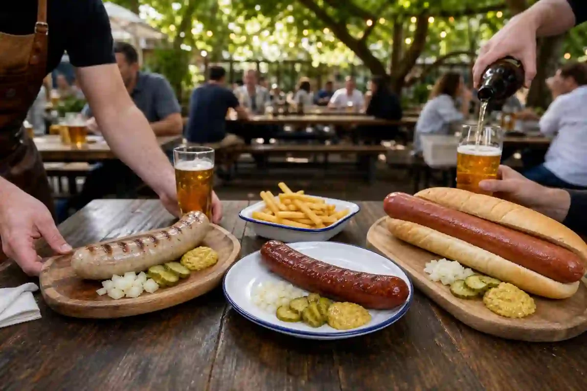 Beer Garden Menu Ideas: Why Bratwurst and Quality Frankfurters Belong Outside - featured image