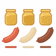 Icon for Match mustard to sausage
