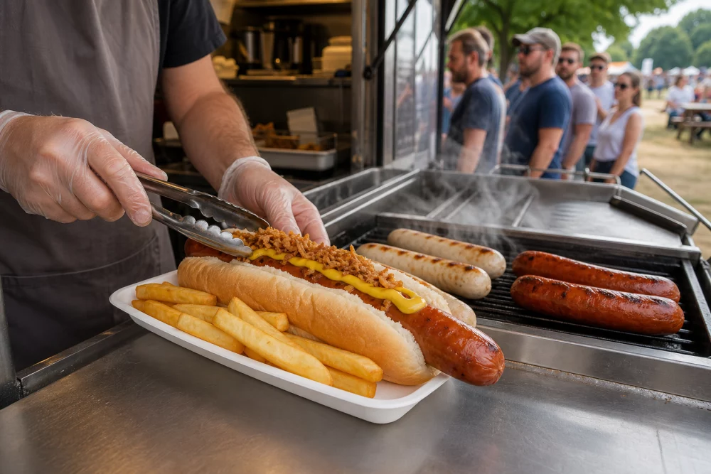 event food - Why German hot dogs work so well at events
